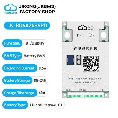 JKBMS JK-BD6A24S6PD Smart Active Balance BMS